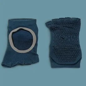 Cotton Yoga Gloves & Socks Set | Free Size | Blue