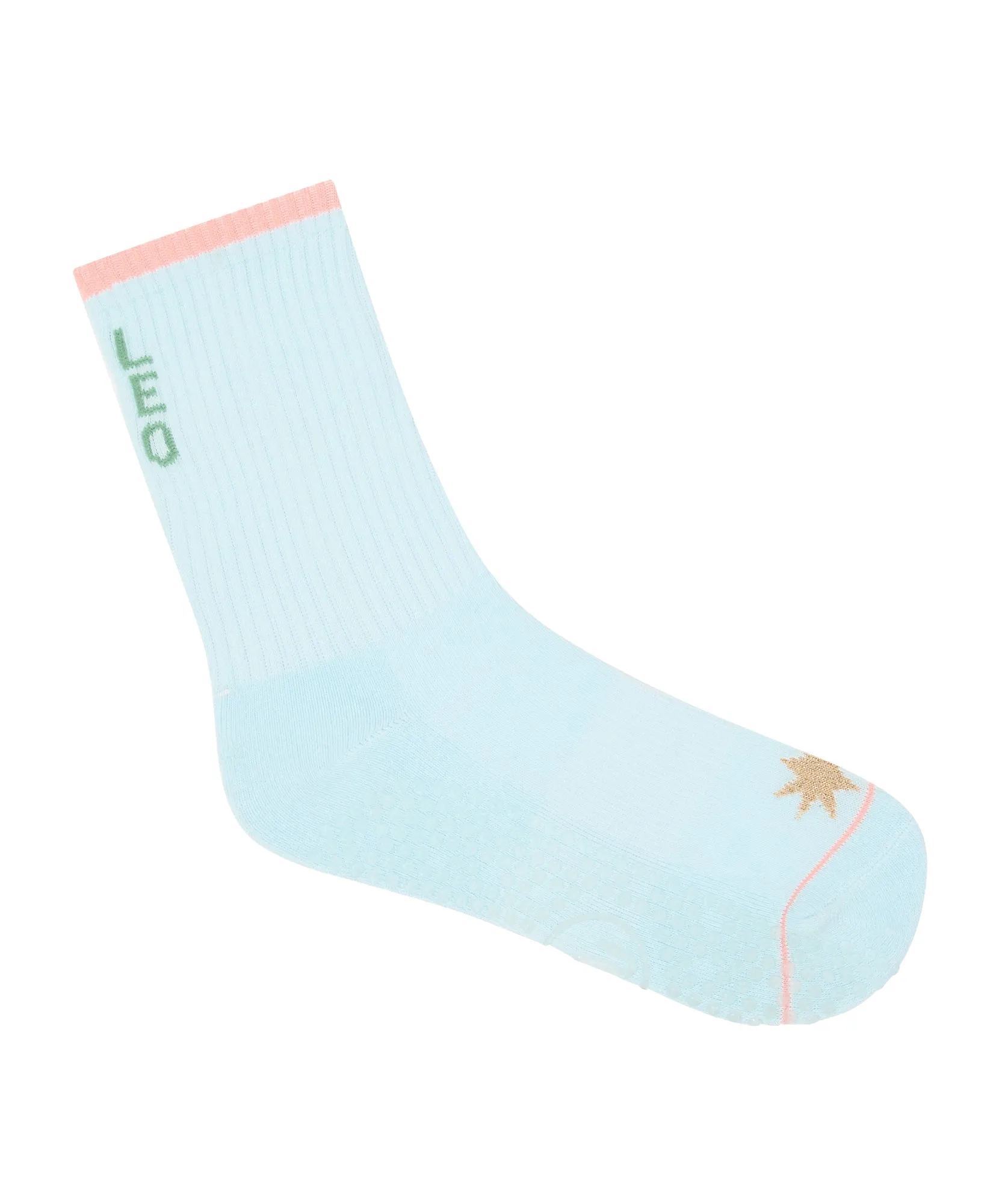 Crew Non Slip Grip Socks - Leo