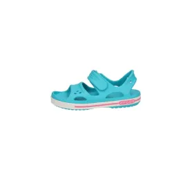 Crocs Beach Flat Sandals Rubber Blue Colour For Kids