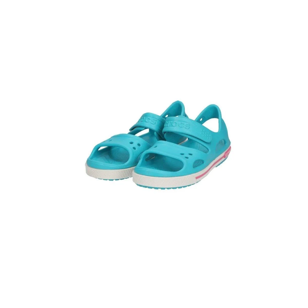 Crocs Beach Flat Sandals Rubber Blue Colour For Kids