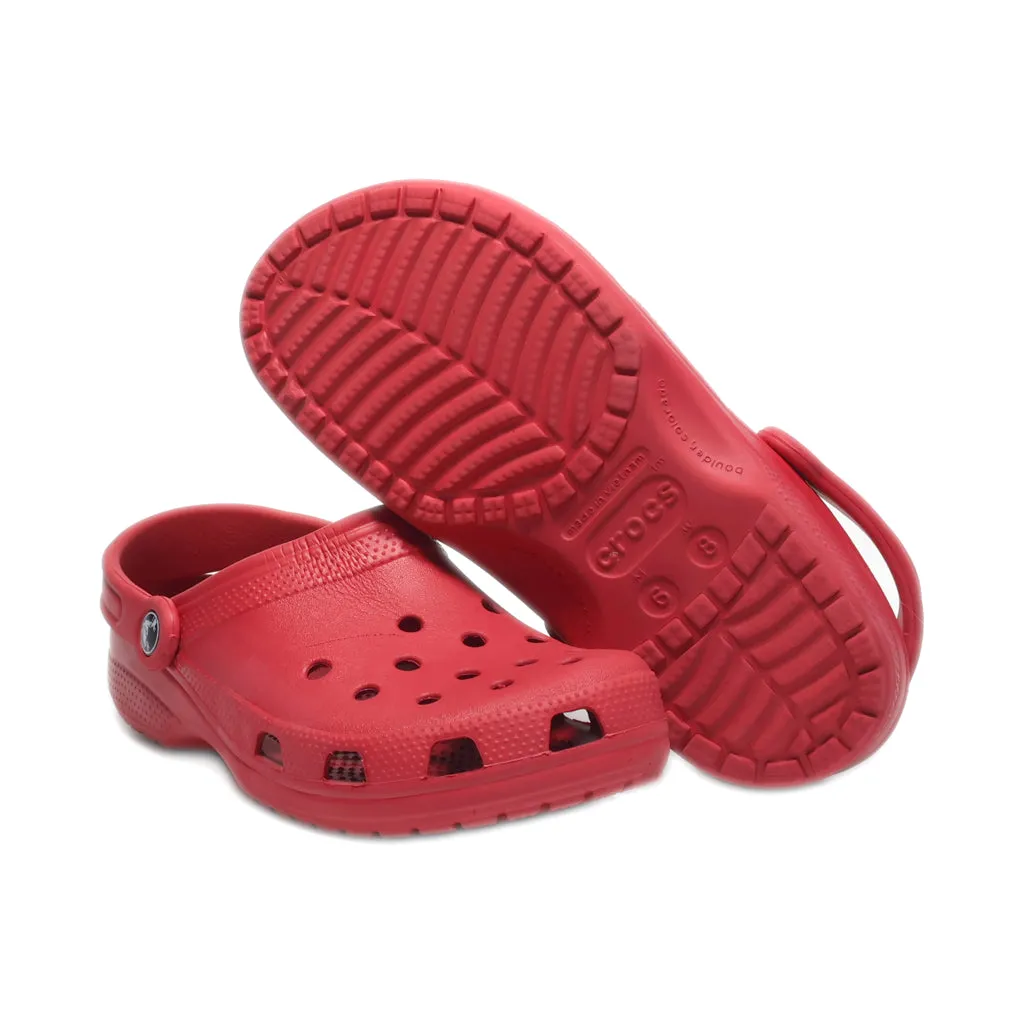 Crocs Classic Clogs Rubber Red Colour For Women