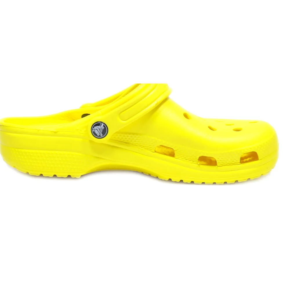 Crocs Classic Clogs Rubber Yellow Colour For Women