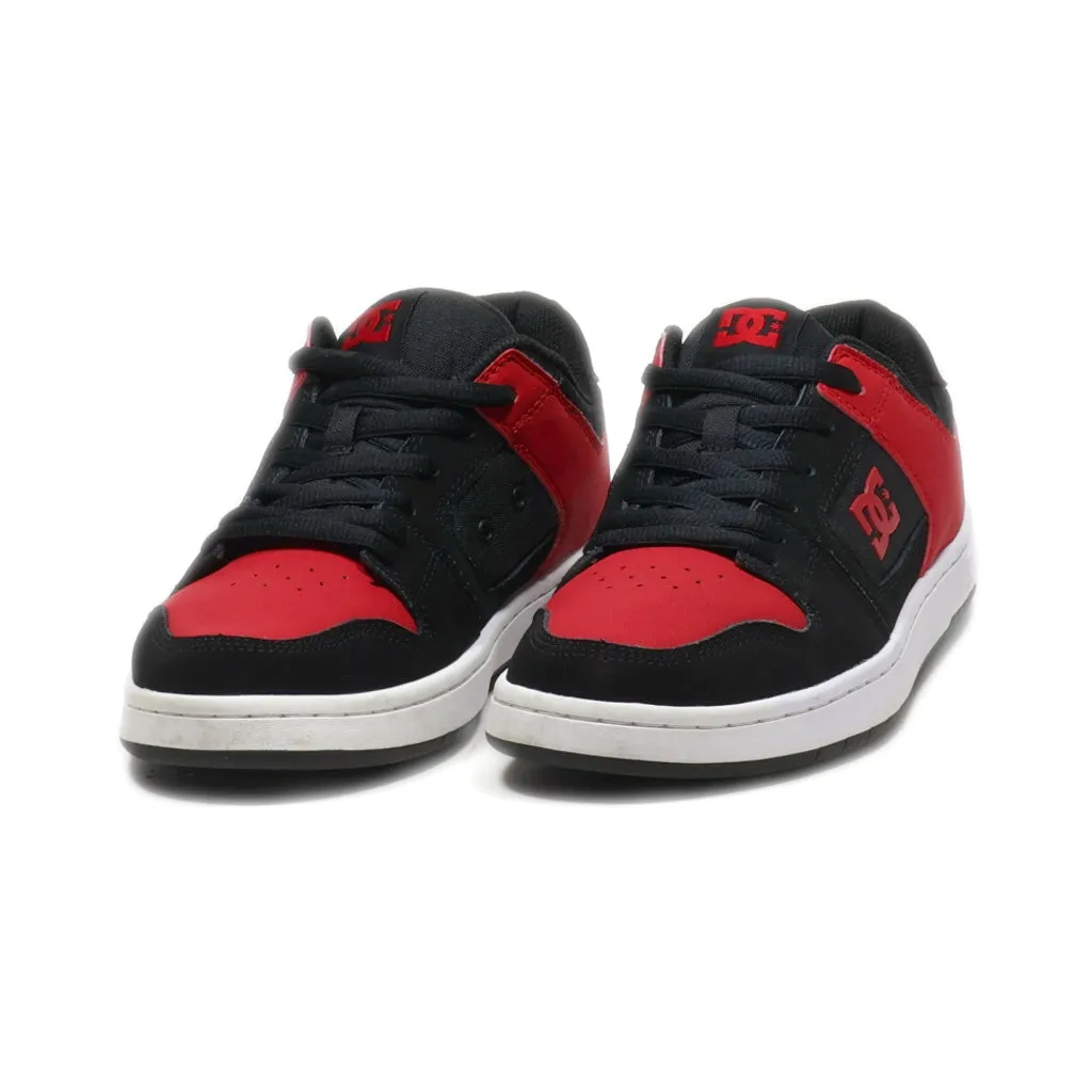 Dc Shoes Manteca 4 Low-Top Sneakers Nubuck Black Colour For Men