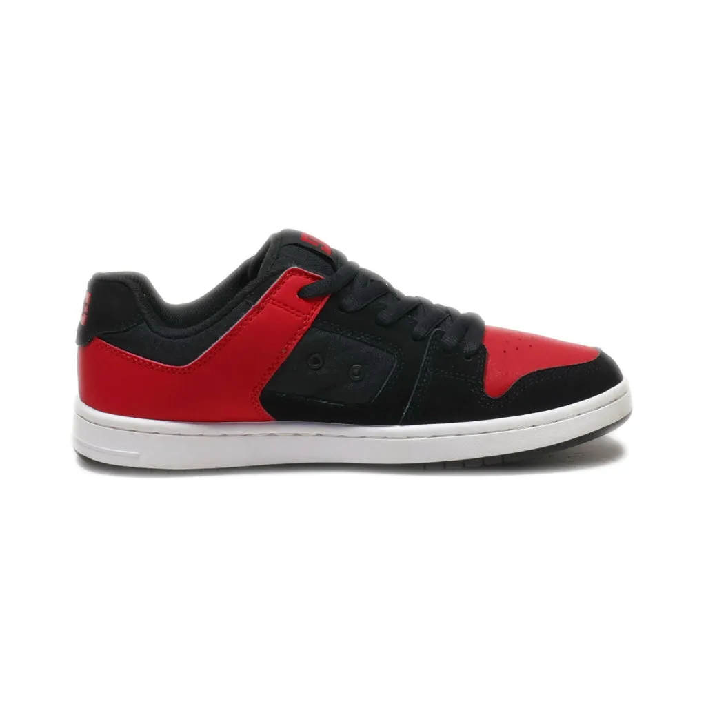 Dc Shoes Manteca 4 Low-Top Sneakers Nubuck Black Colour For Men