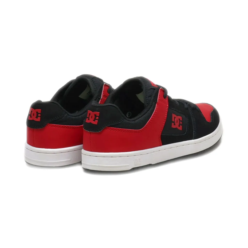 Dc Shoes Manteca 4 Low-Top Sneakers Nubuck Black Colour For Men