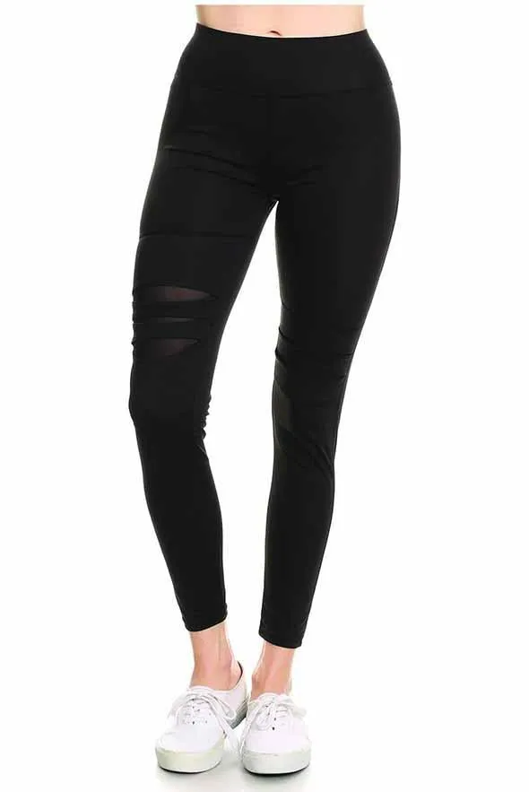 Distress Call Black Yoga Pants