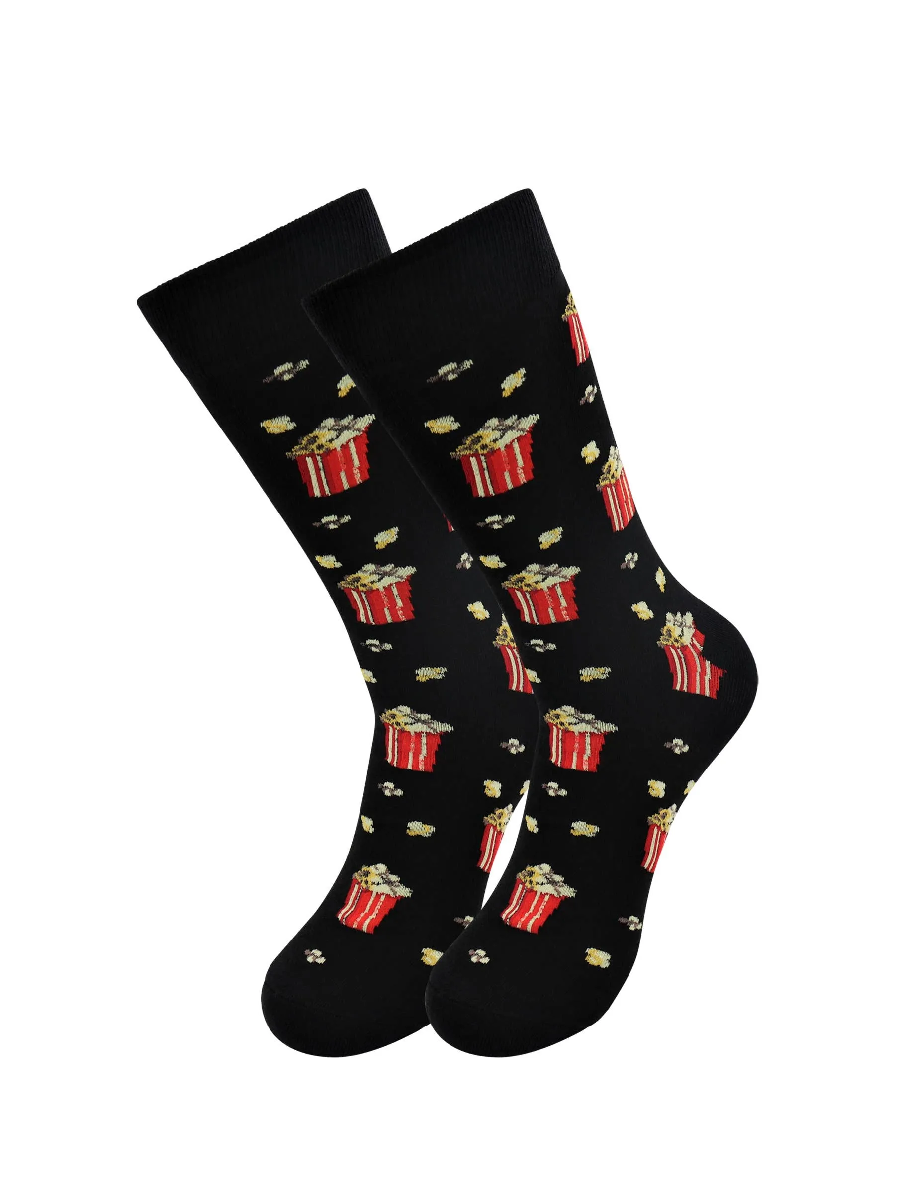 Favorite Food Fruits Socks - Popcorn - for Men and Women