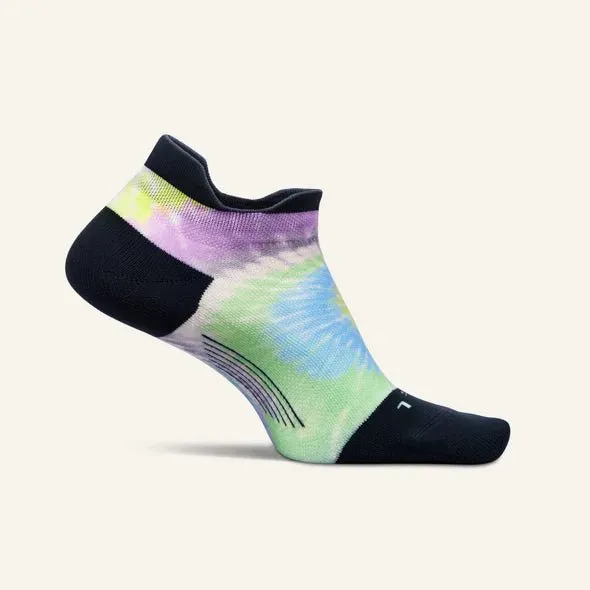 Feetures Elite Light Cushion Tab Limited Edition Tie Dye - Lavender Spiral