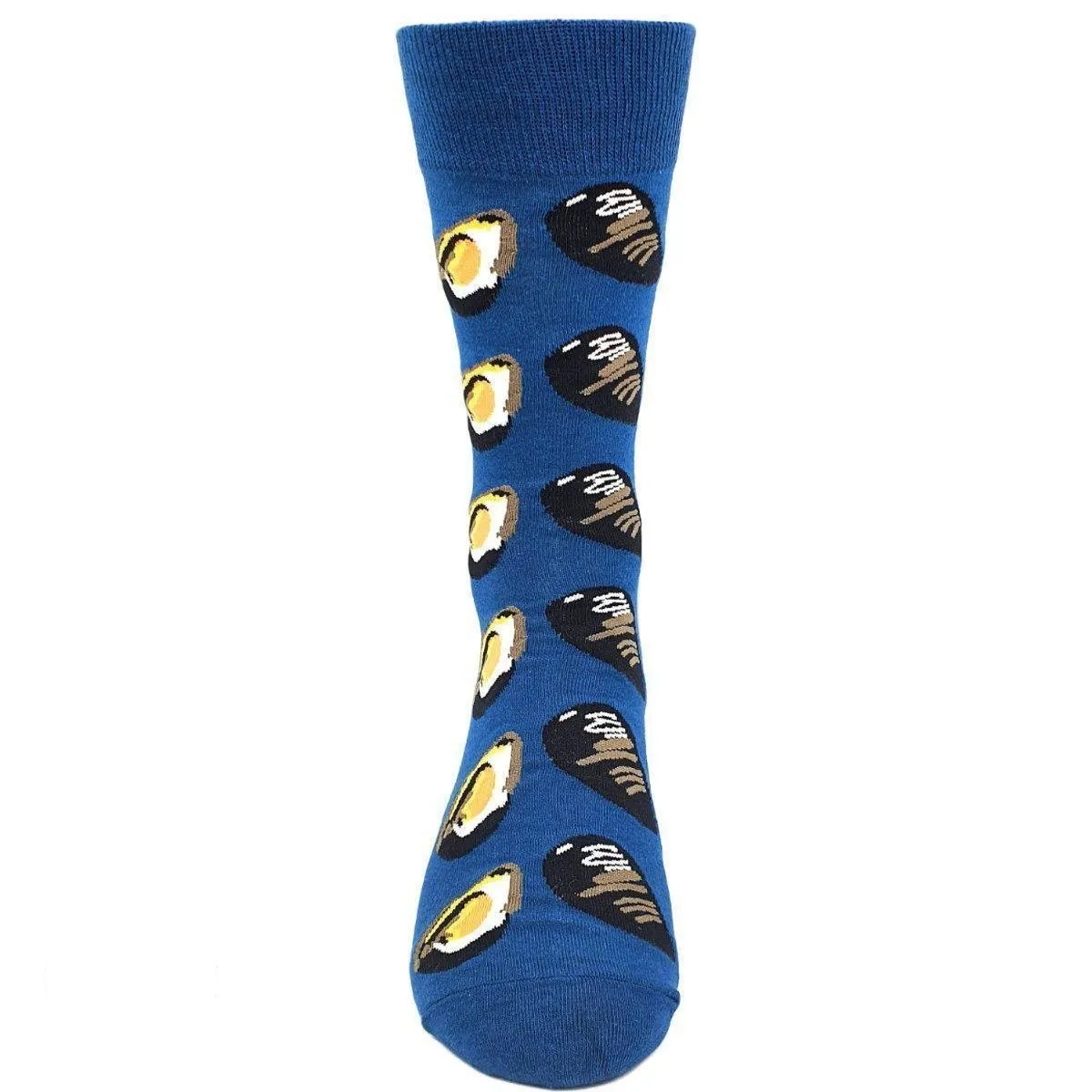 Food Socks Oyster | Yellow & Blue