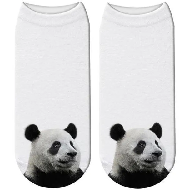 Free   Shipping 3D Panda Print Men & Women Cotton Socks Offers