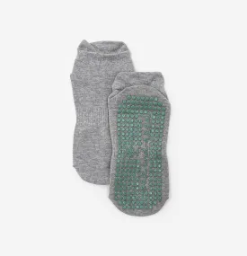 Get a Grip Studio Socks, Heather Grey