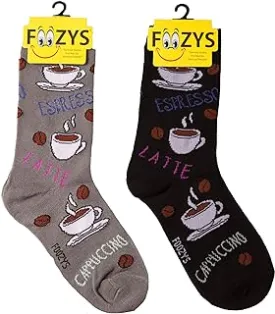 GREY Hot Coffee Socks