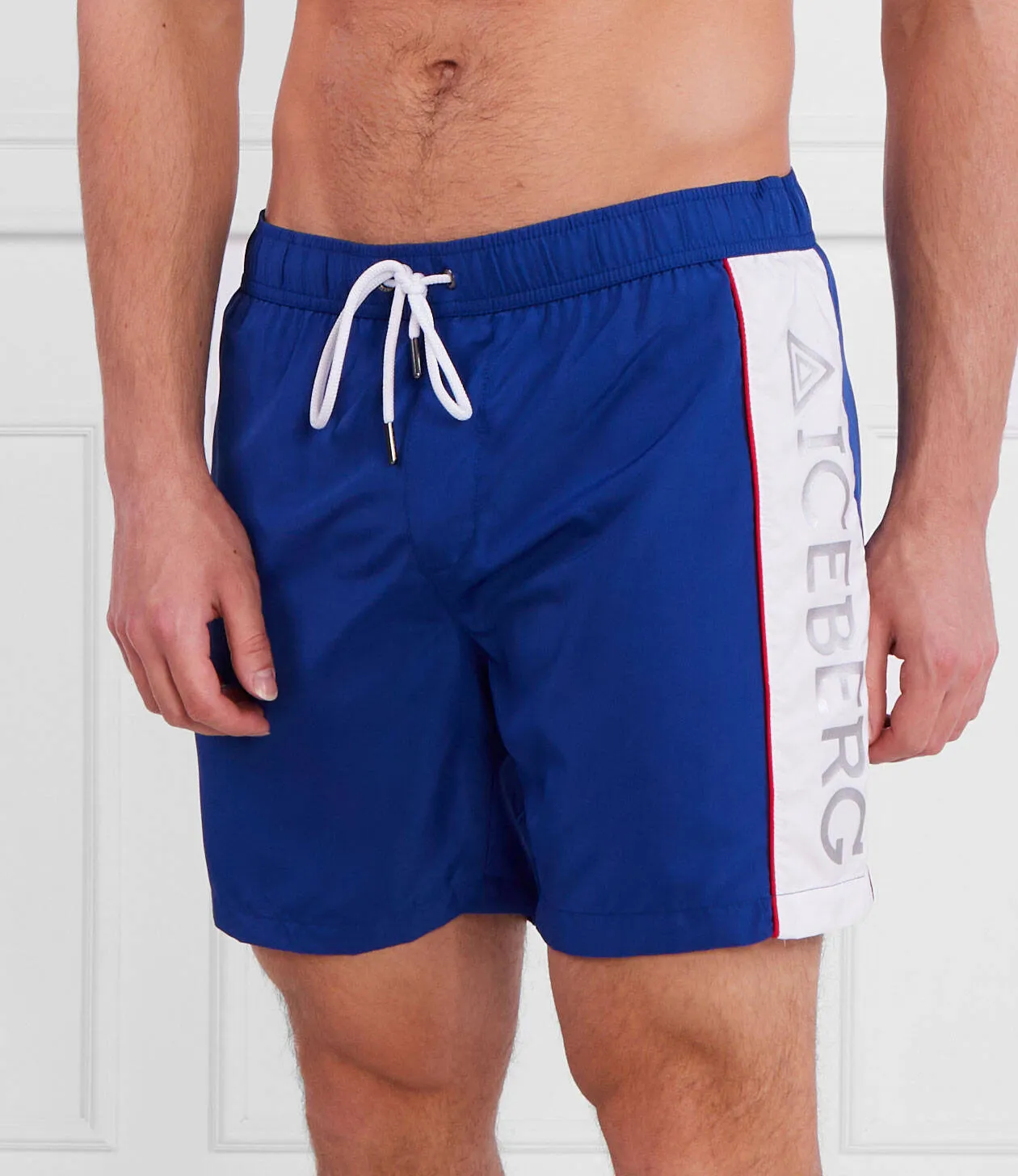 Iceberg Bicolor Logo Swim Short (Blue) - IICE3MBM01BLU