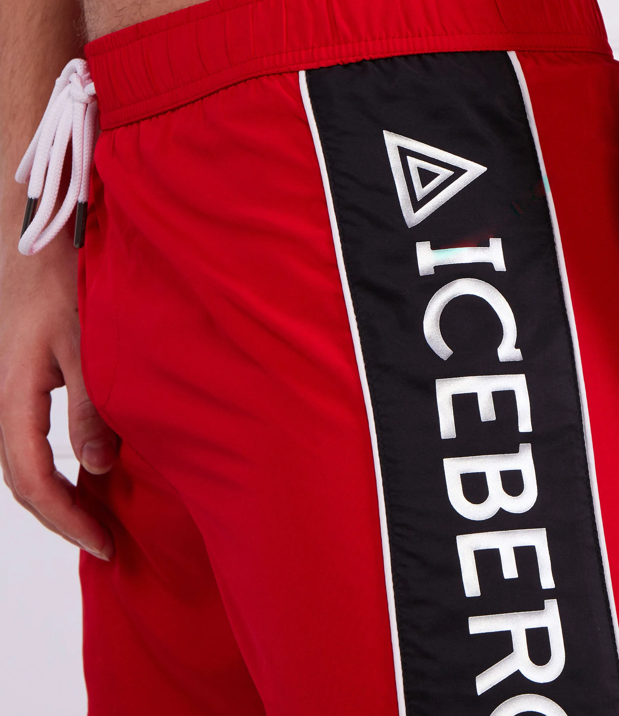 Iceberg Bicolor Logo Swim Short (Red) - IICE3MBM01RED