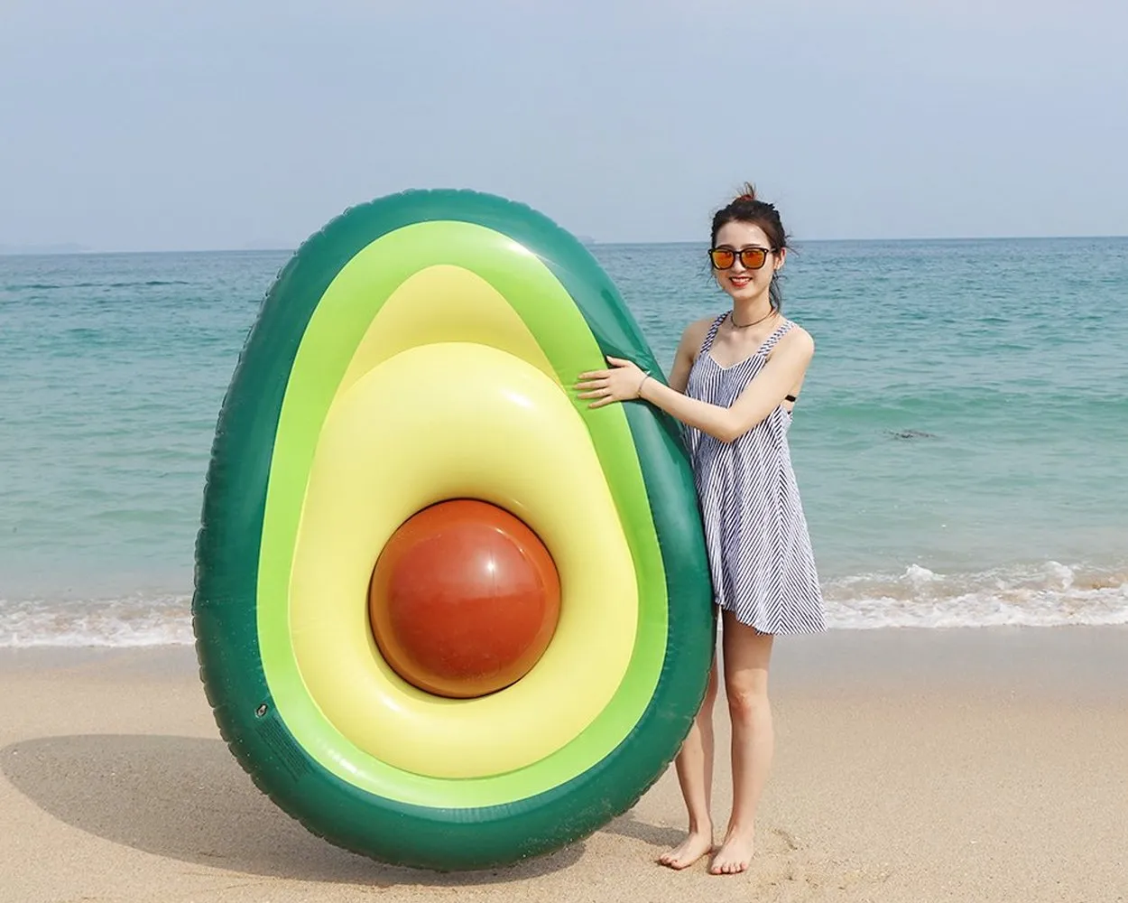 Inflatable Pool Float Giant Avocado Pool Float Lounger