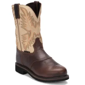 Justin Boots Bolt Superintendent Steel Toe| Style WK4661 Color Golden Brown