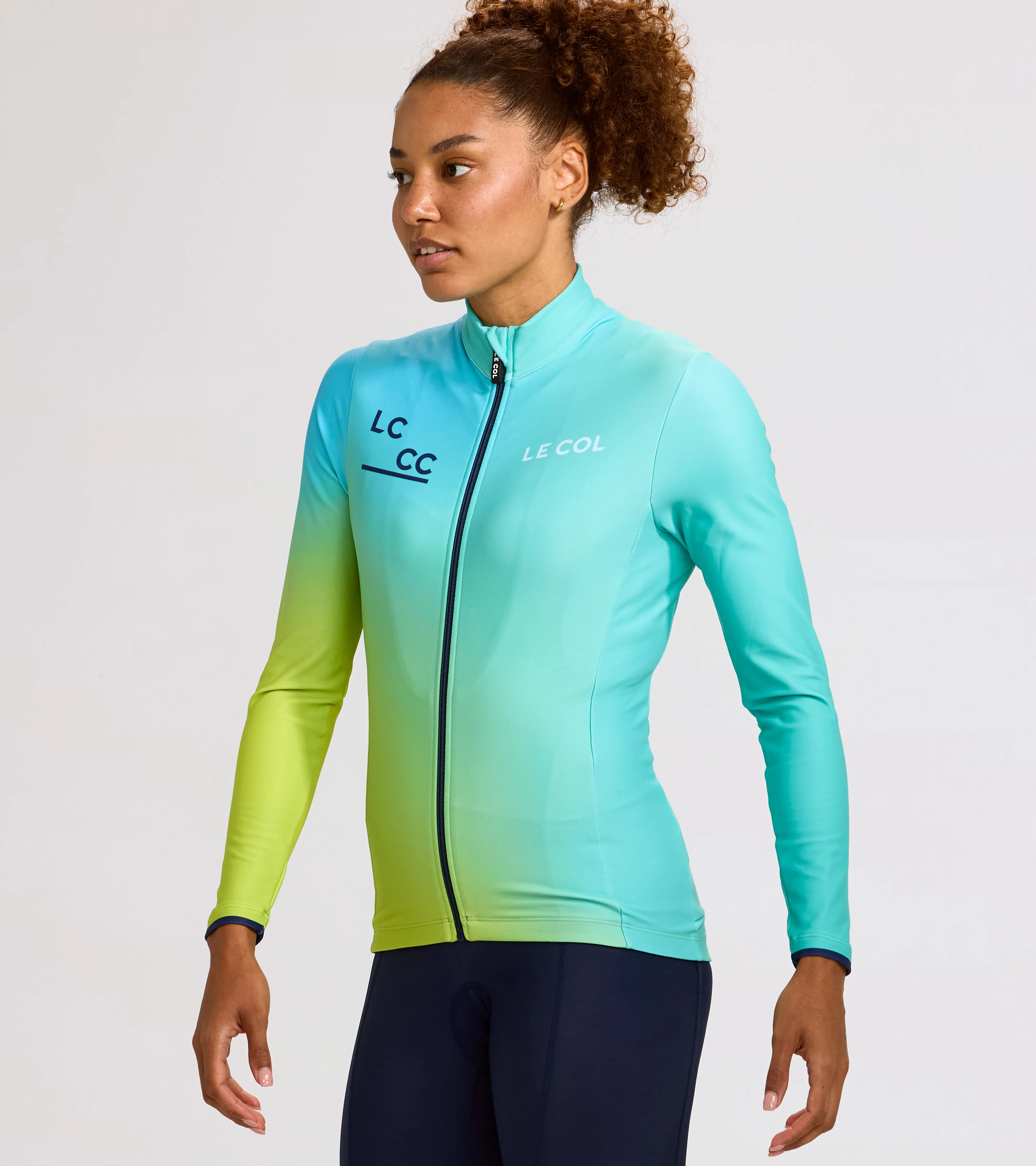 LC__CC Womens Pro Aqua Zero Long Sleeve Jersey