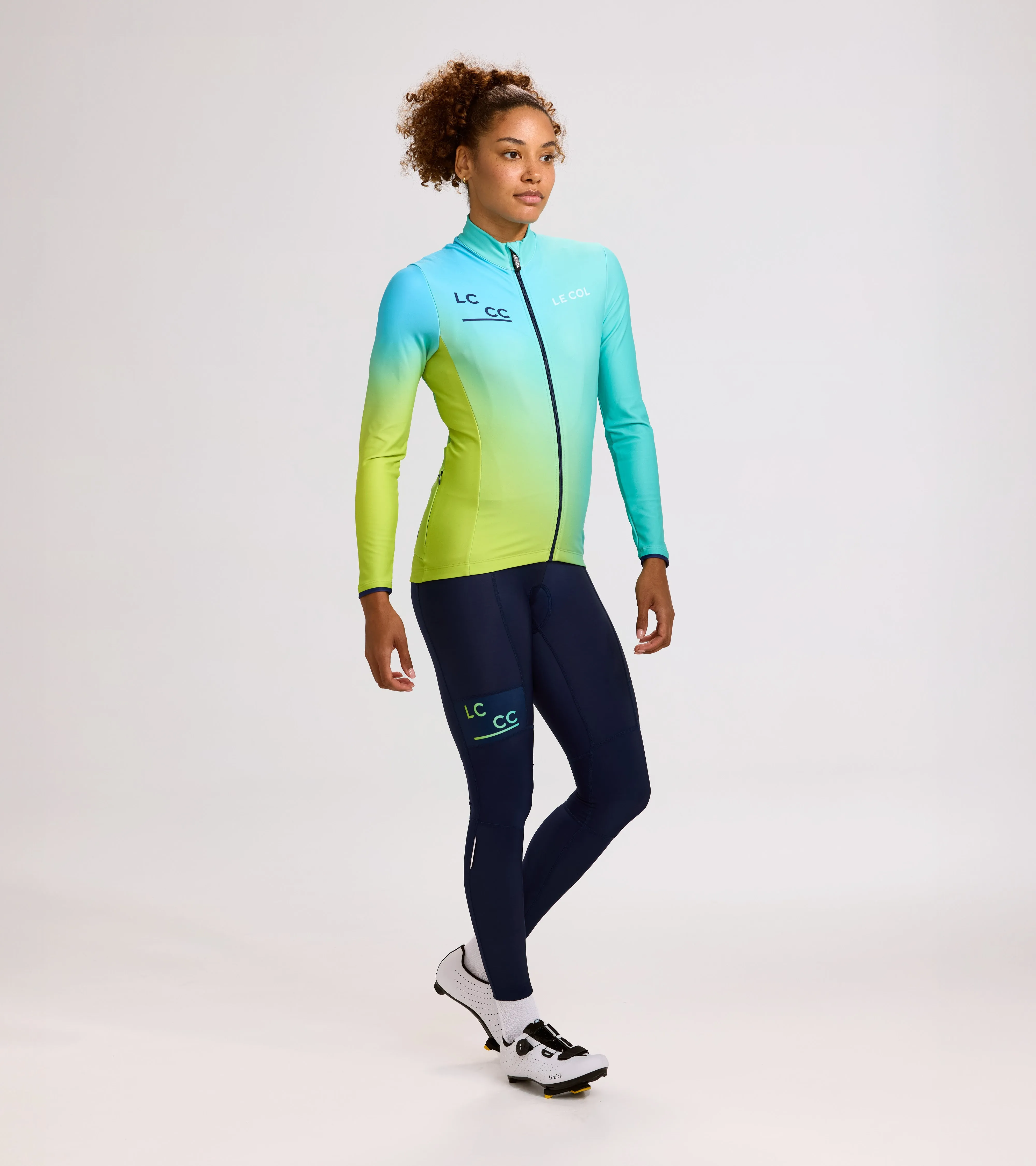 LC__CC Womens Pro Aqua Zero Long Sleeve Jersey