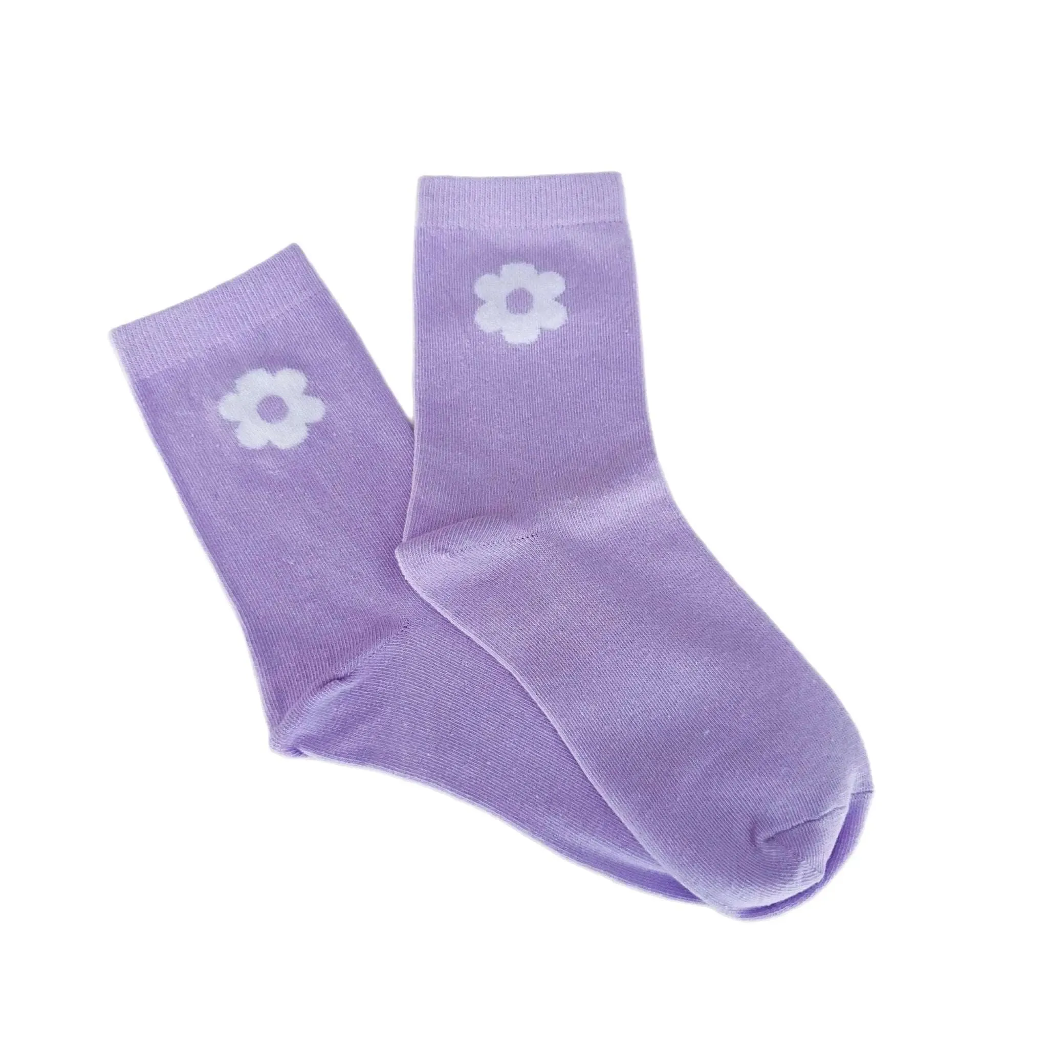 Lilac Daisy Socks