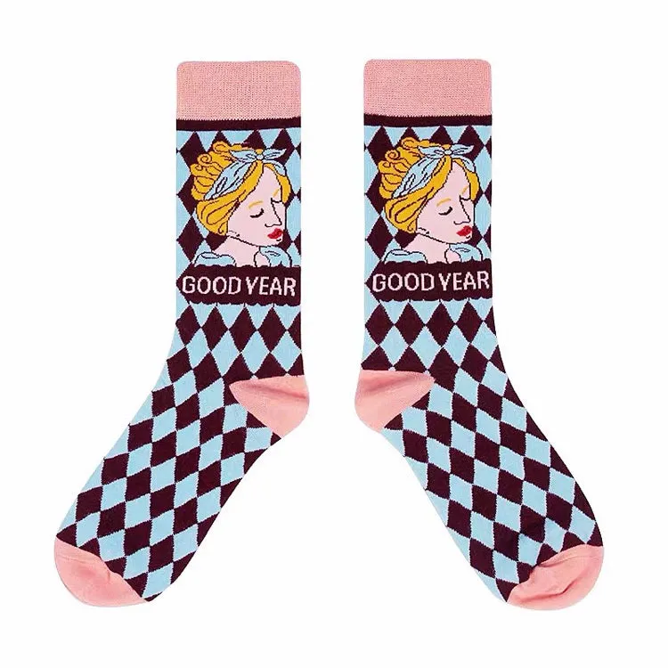 Magic Vintage Cat Cartoon Socks