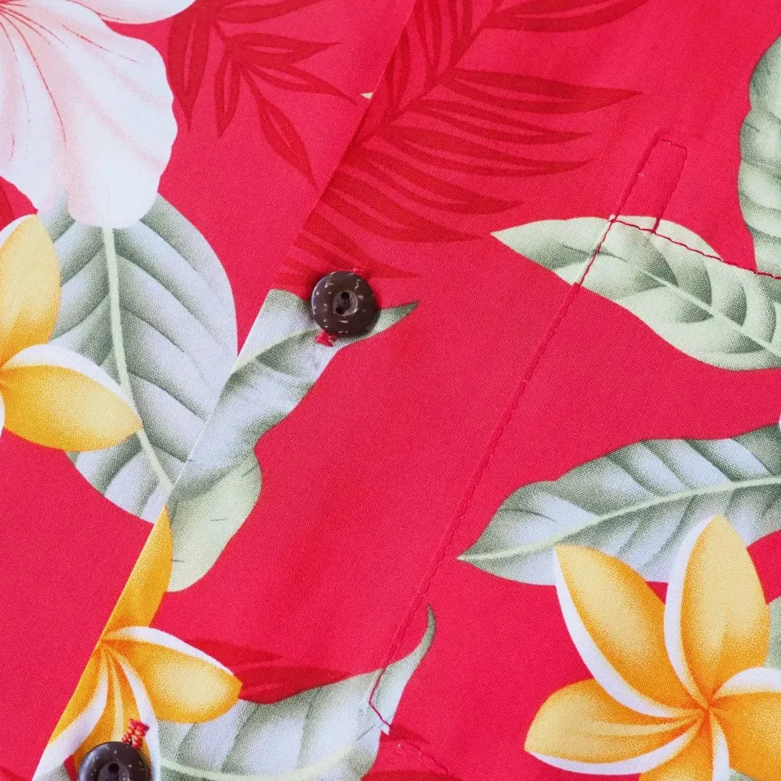 Makaha Red Hawaiian Rayon Shirt