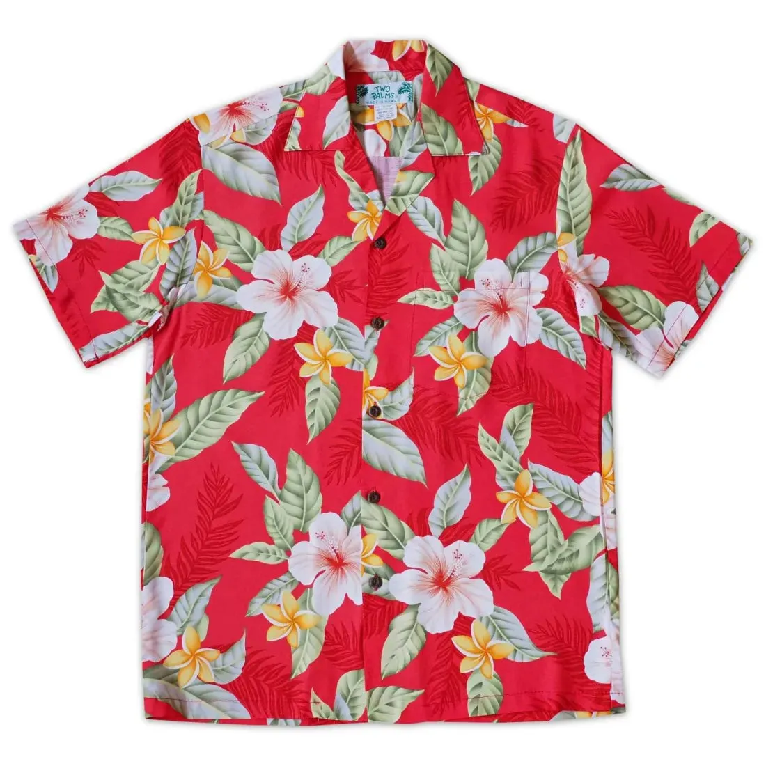 Makaha Red Hawaiian Rayon Shirt