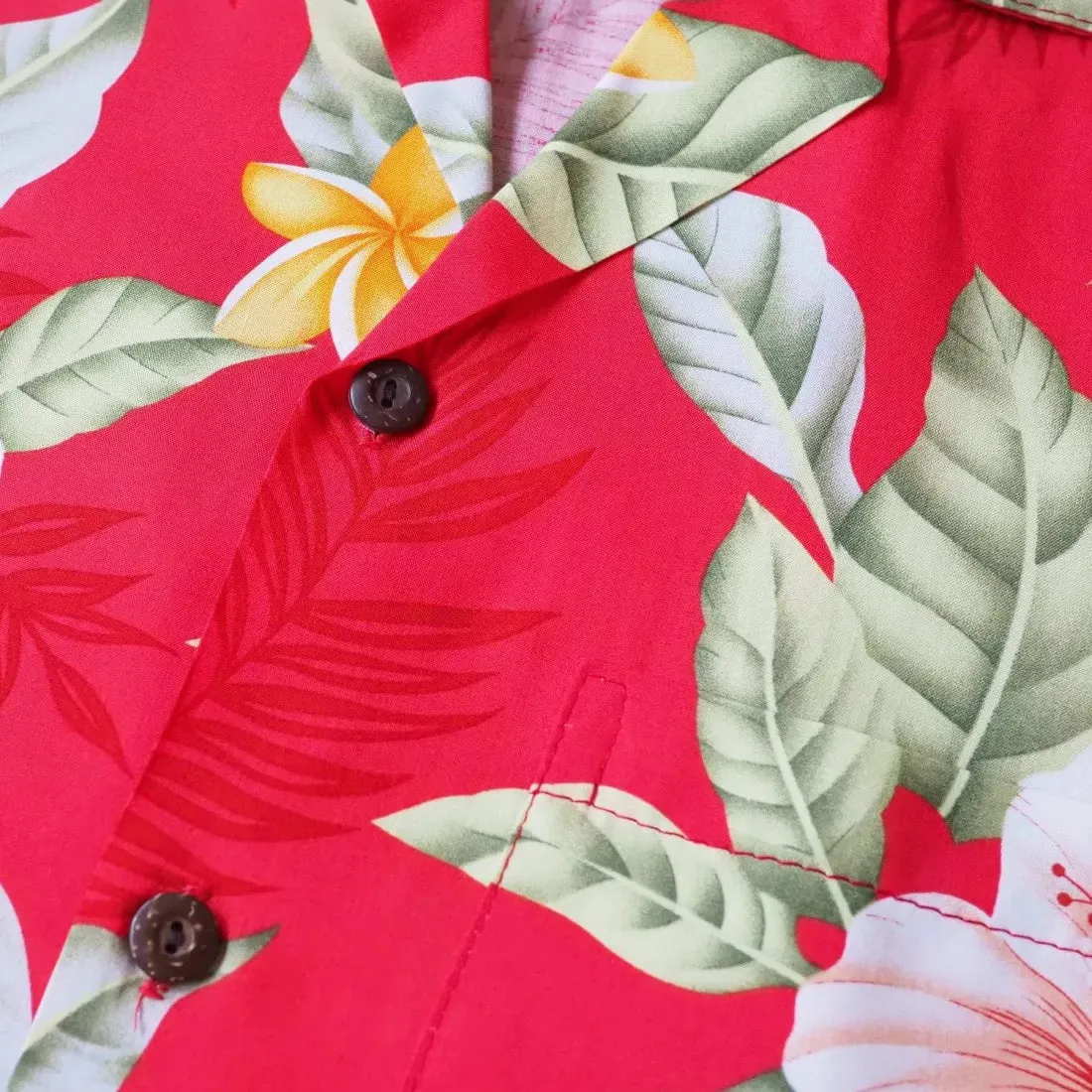 Makaha Red Hawaiian Rayon Shirt