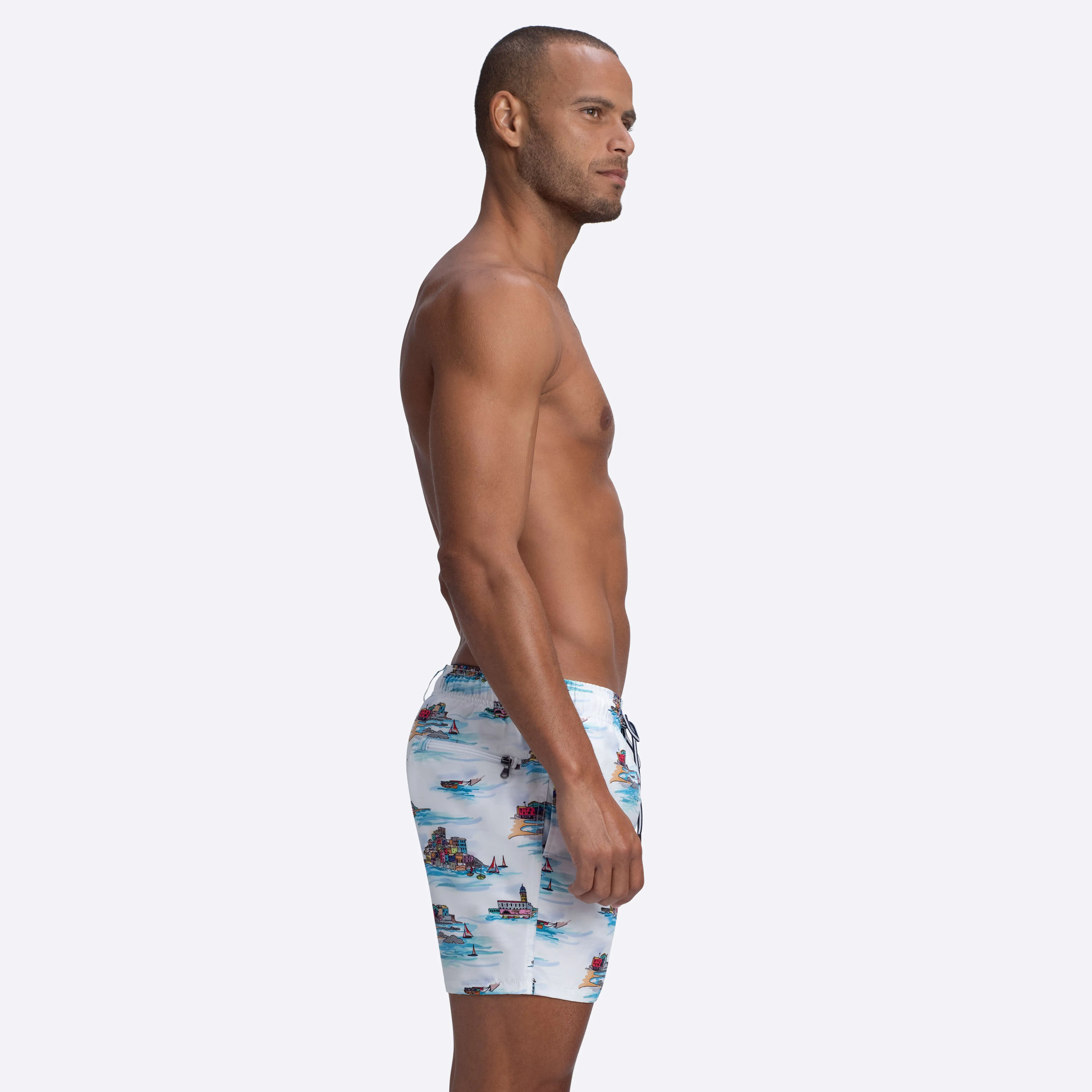 MAX Scenic Print Swim Trunks