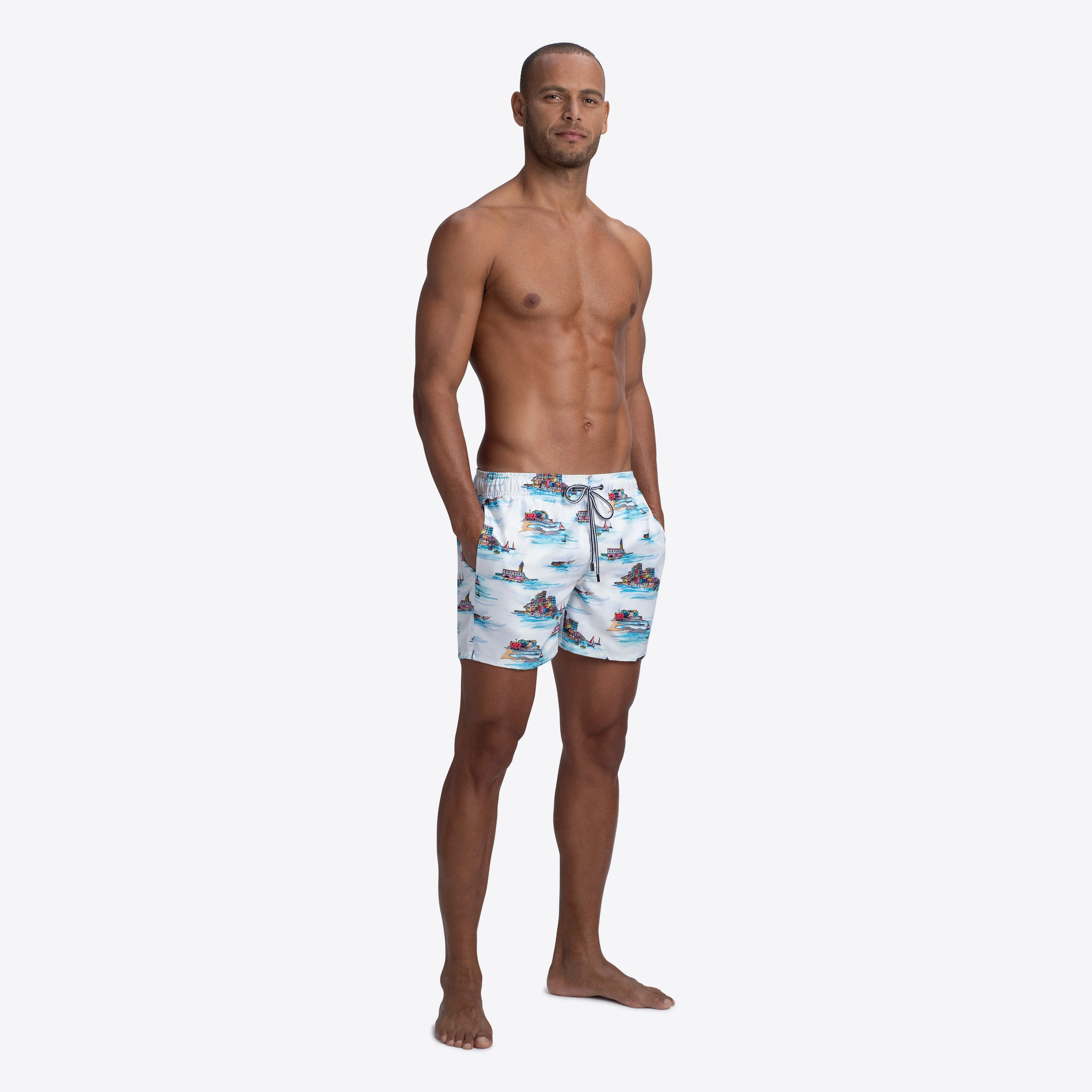 MAX Scenic Print Swim Trunks