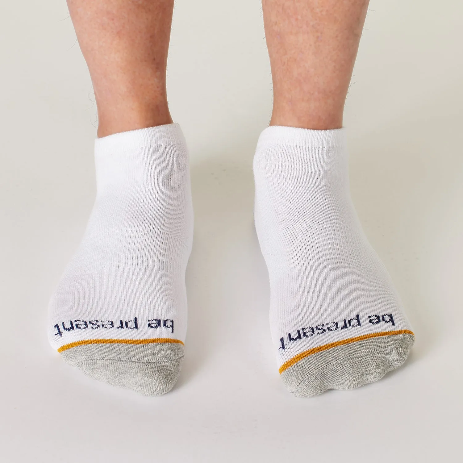 Mens Be Present Grip Socks (Cloud)