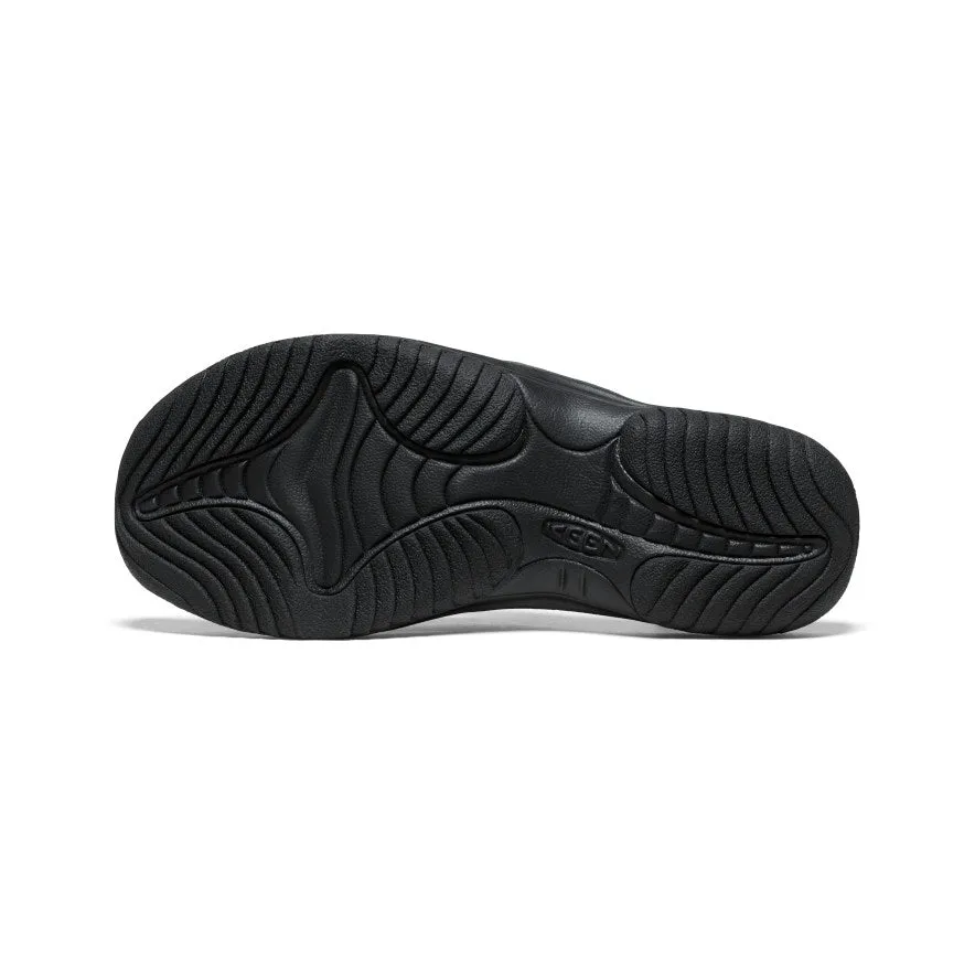 Men's Waimea Leather Flip-Flop  |  Black/Black