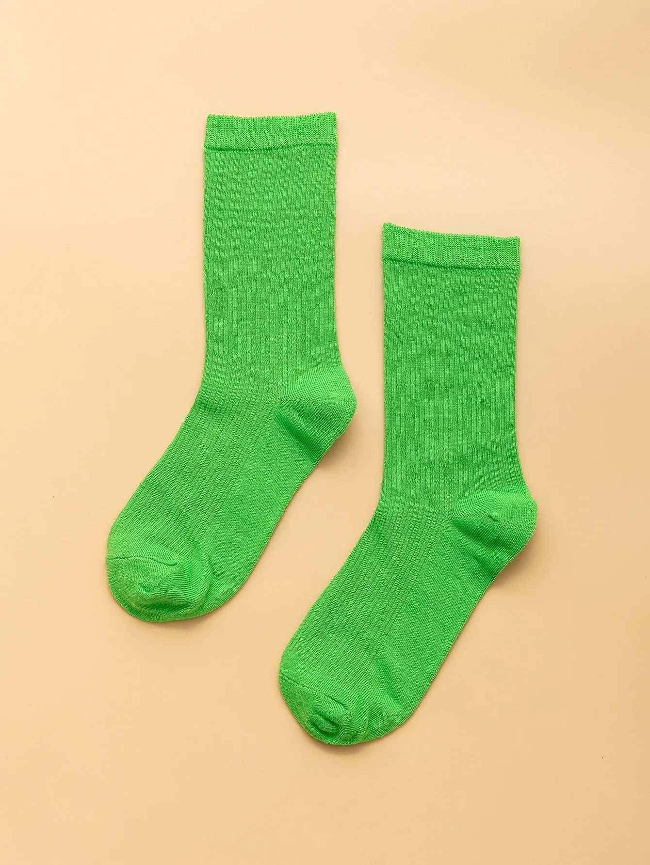 Mint Green Solid Crew Socks for Women Plain Socks Cozy Socks Fashion Socks