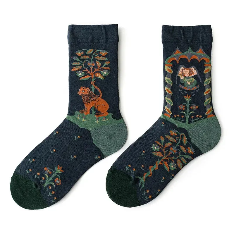 Mismatched Patterned Socks 1 Pack