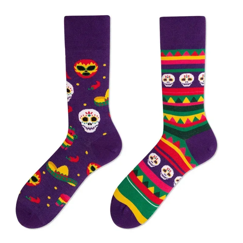 Mismatched Patterned Socks 1 Pack