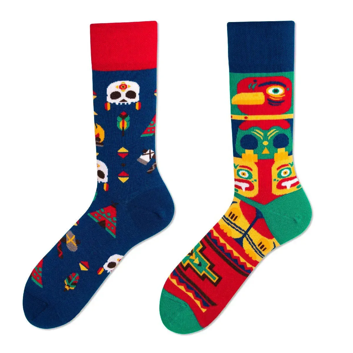 Mismatched Patterned Socks 1 Pack