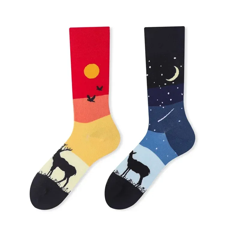 Mismatched Patterned Socks 1 Pack