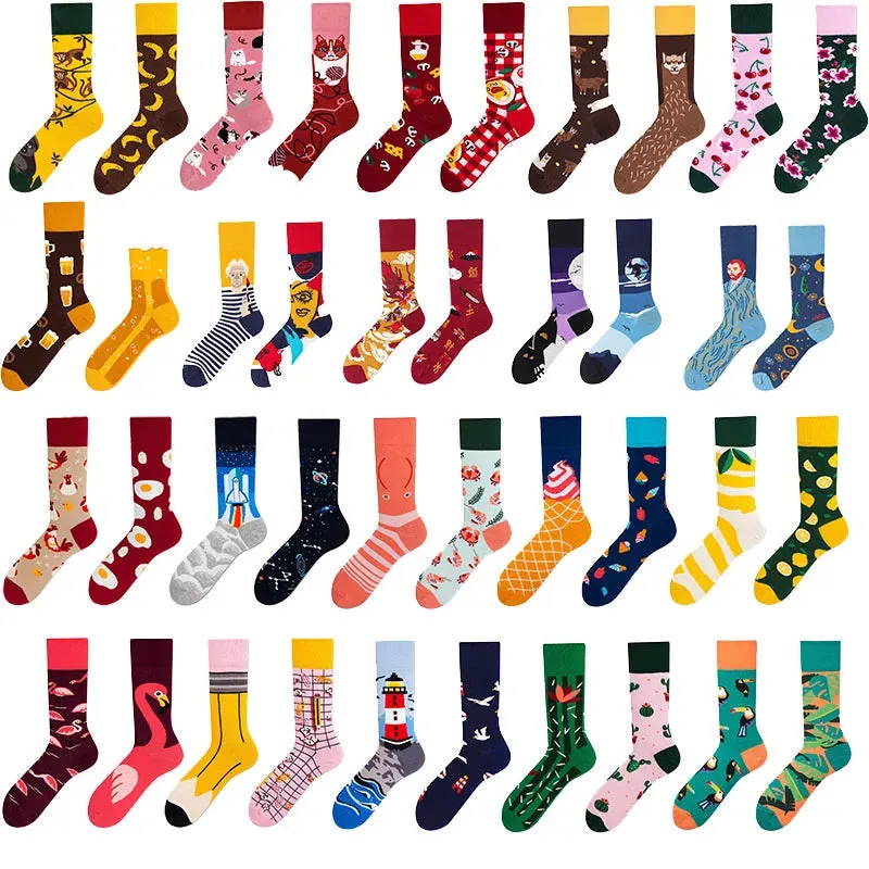 Mismatched Patterned Socks 1 Pack