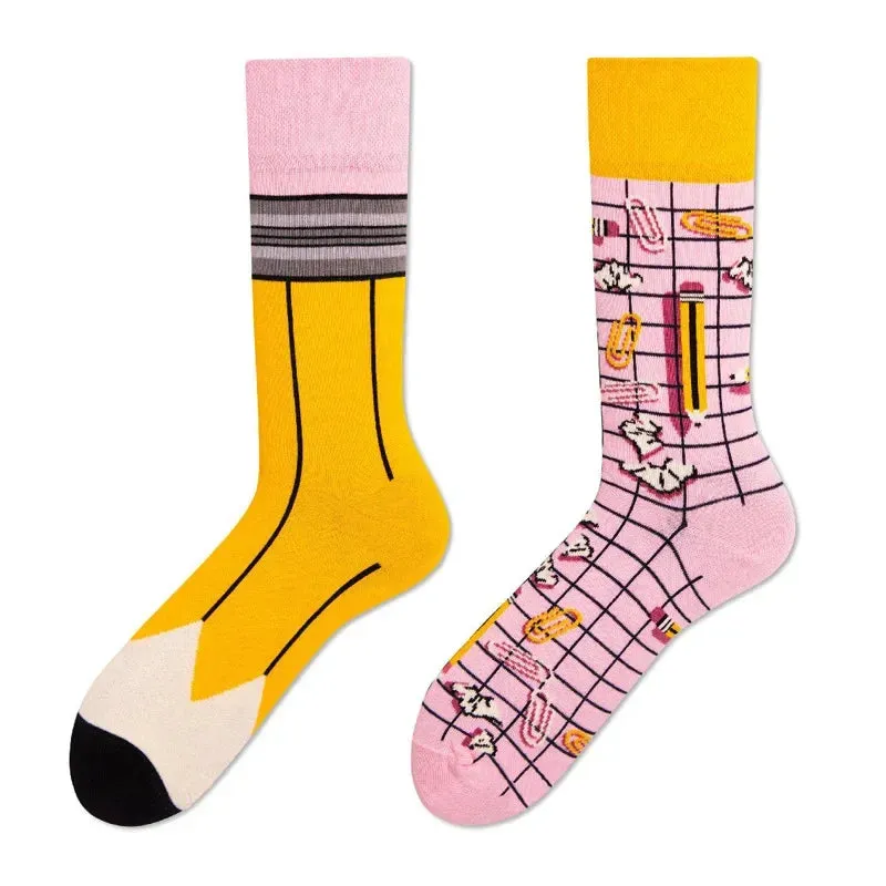 Mismatched Patterned Socks 1 Pack