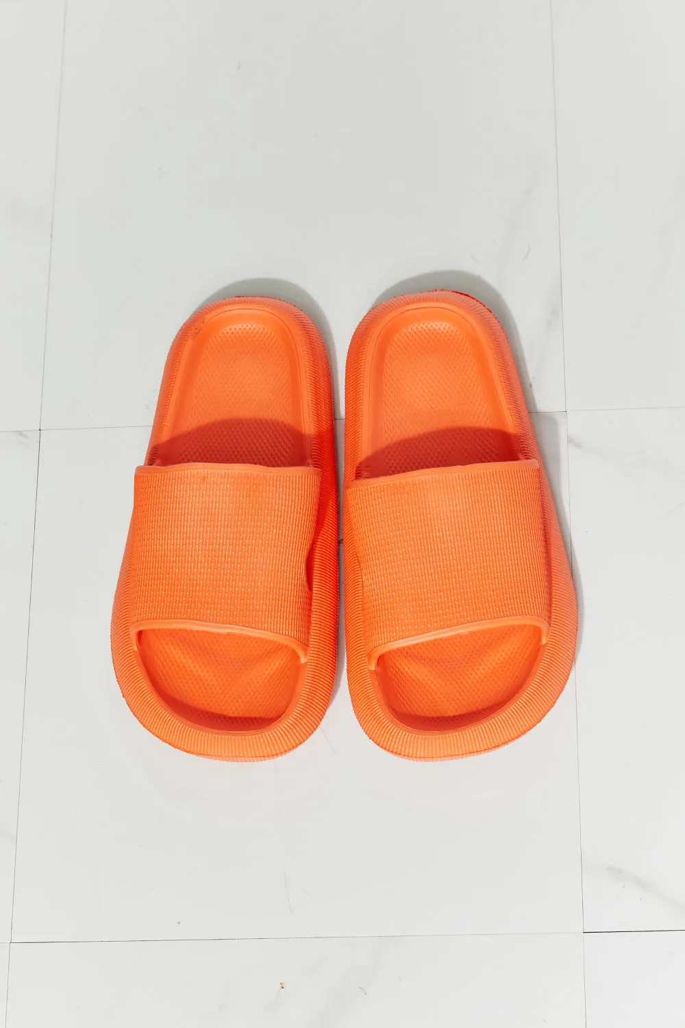 MMShoes Arms Around Me Open Toe Slide in Orange