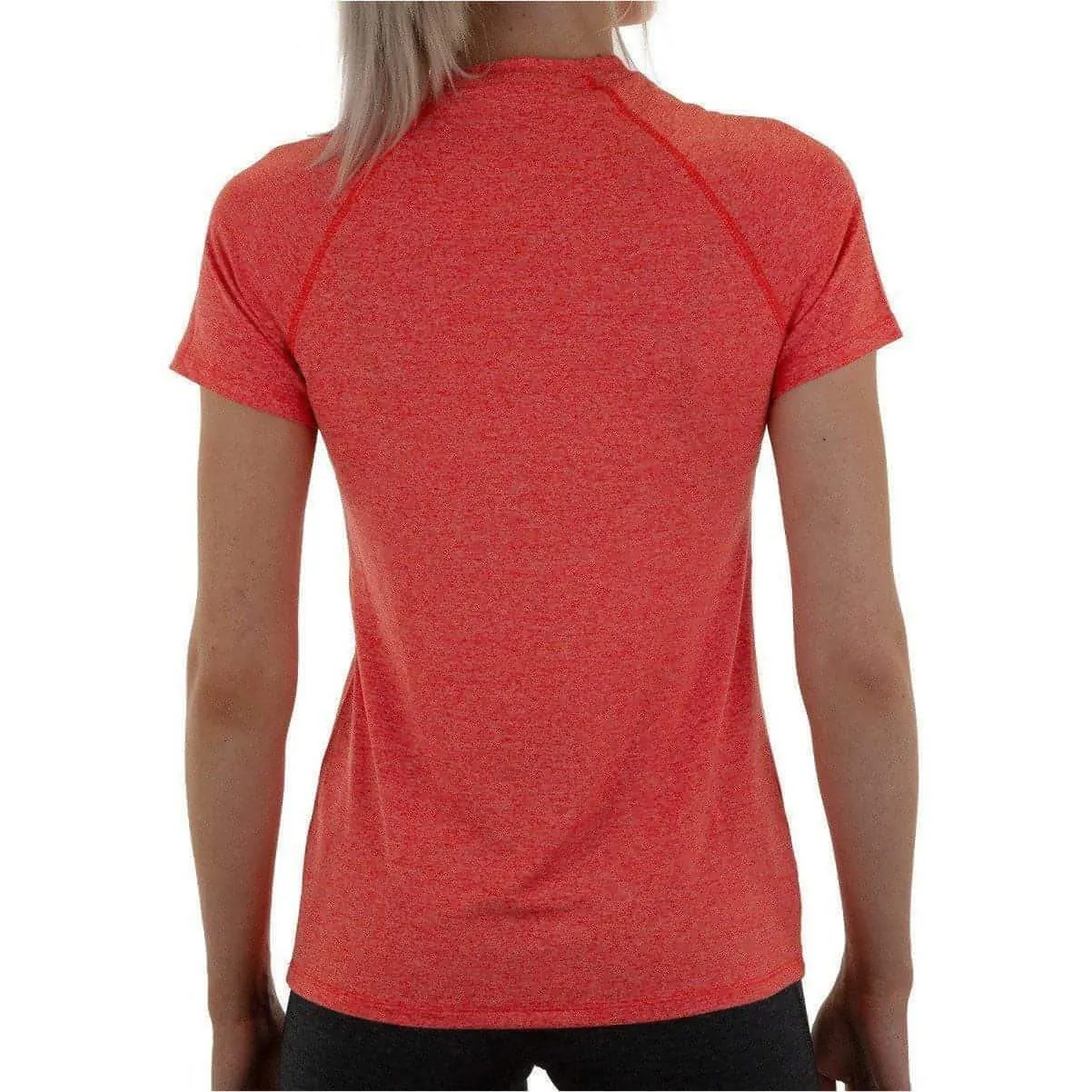 More Mile Train To Run Short Sleeve Womens Running Top - Orange