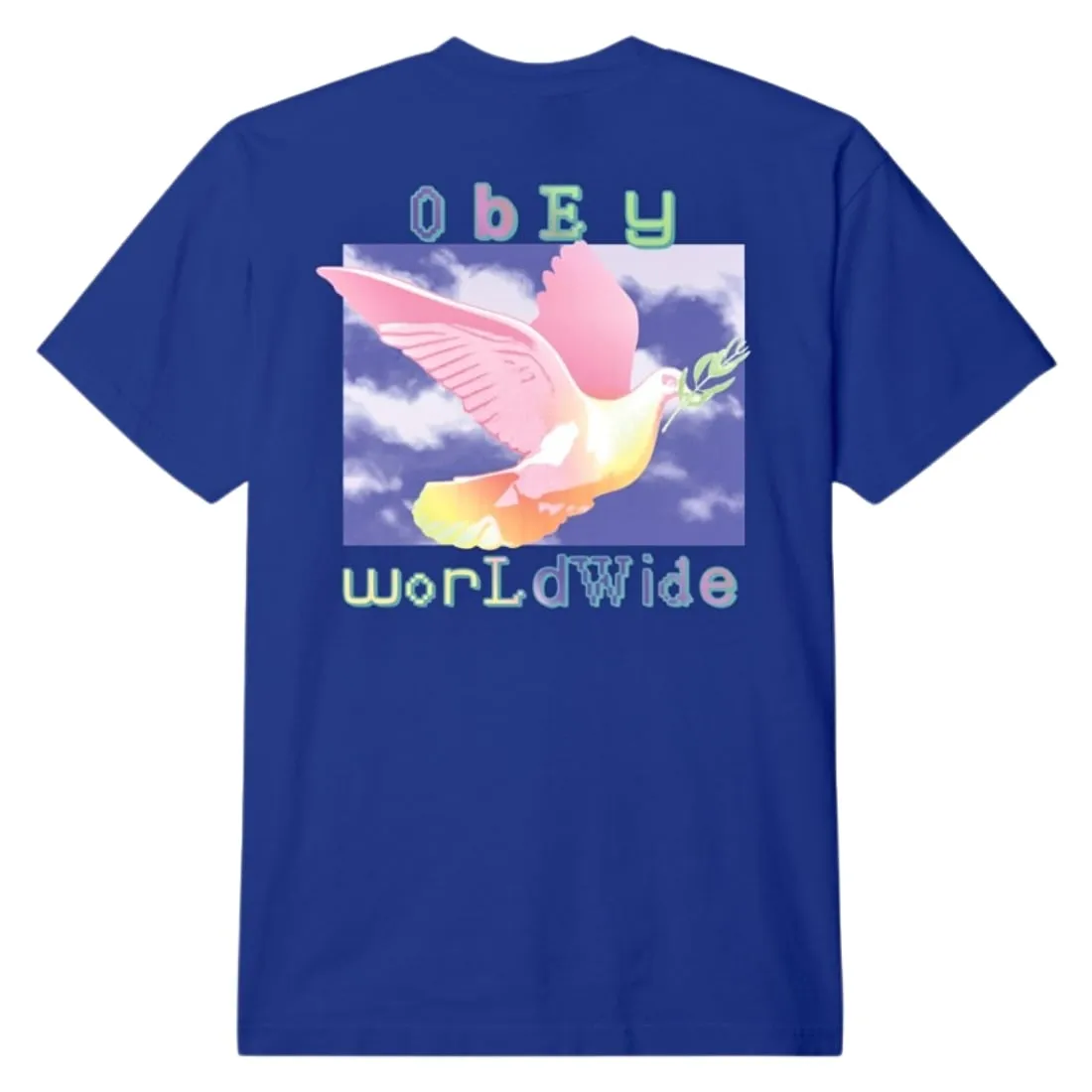 Obey Doves Of Peace T-Shirt - Surf Blue