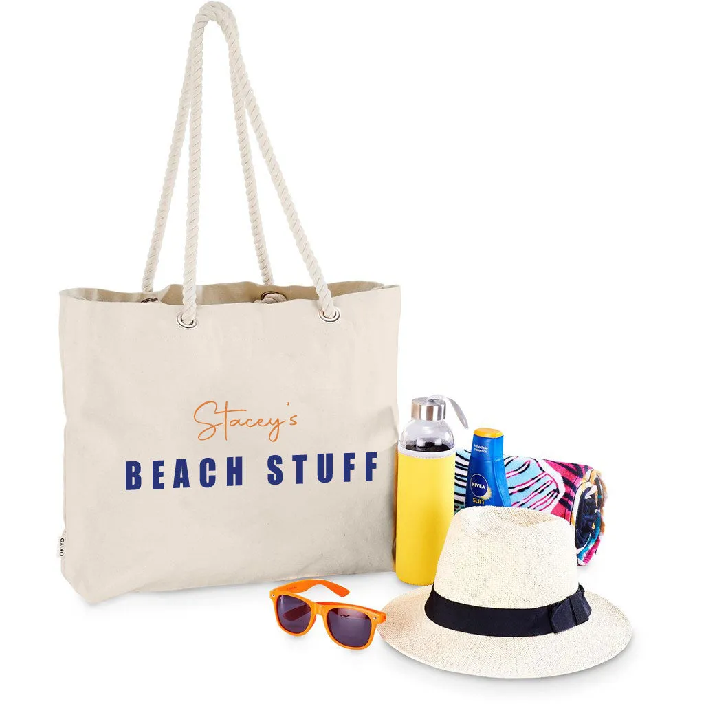 Okiyo Tanoshi Cotton Beach Bag