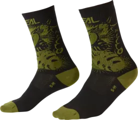 ONeal 22 MTB Performance Sock Plant BLK/GREEN