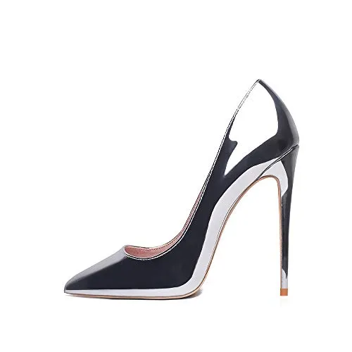 Patent Leather Women Fashion Pointed Toe High Heel Pumps