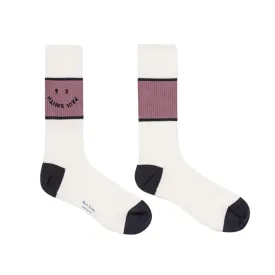 PAUL SMITH Happy PS Socks - White