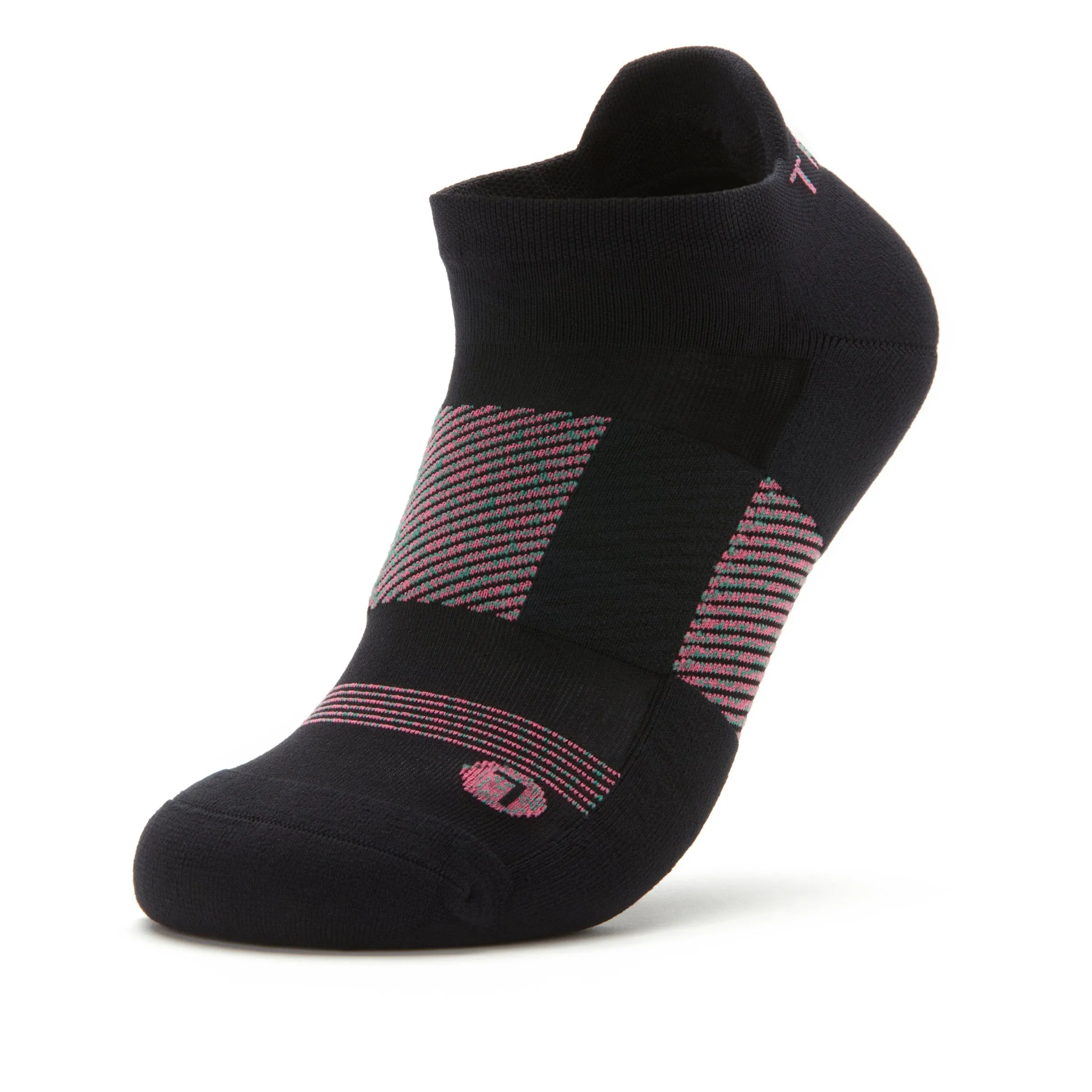 Q-FLOW™ BLACK/ WATERMELON ARCH COMPRESSION SOCKS