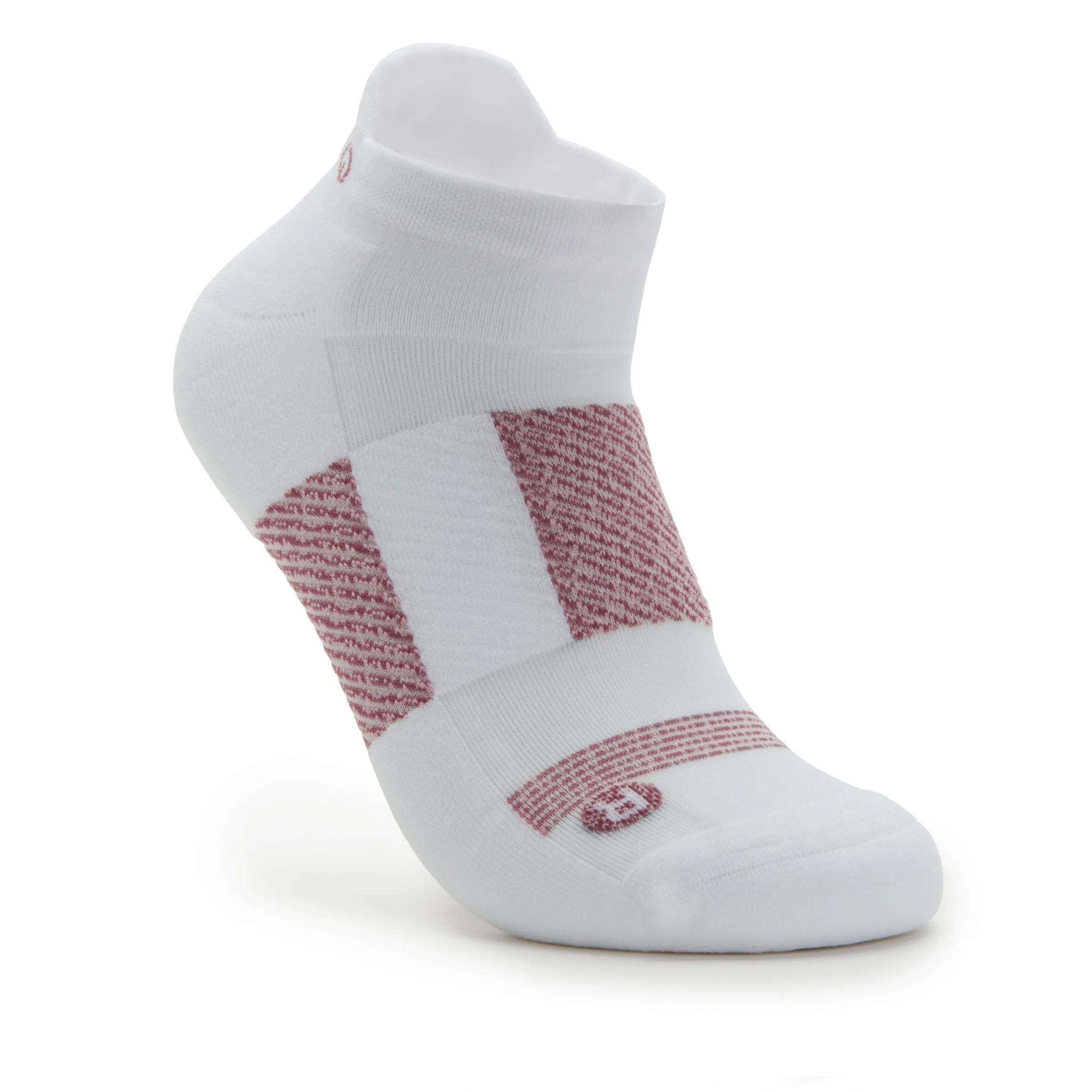 Q-FLOW™ WHITE/DUSTY PINK ARCH COMPRESSION SOCKS