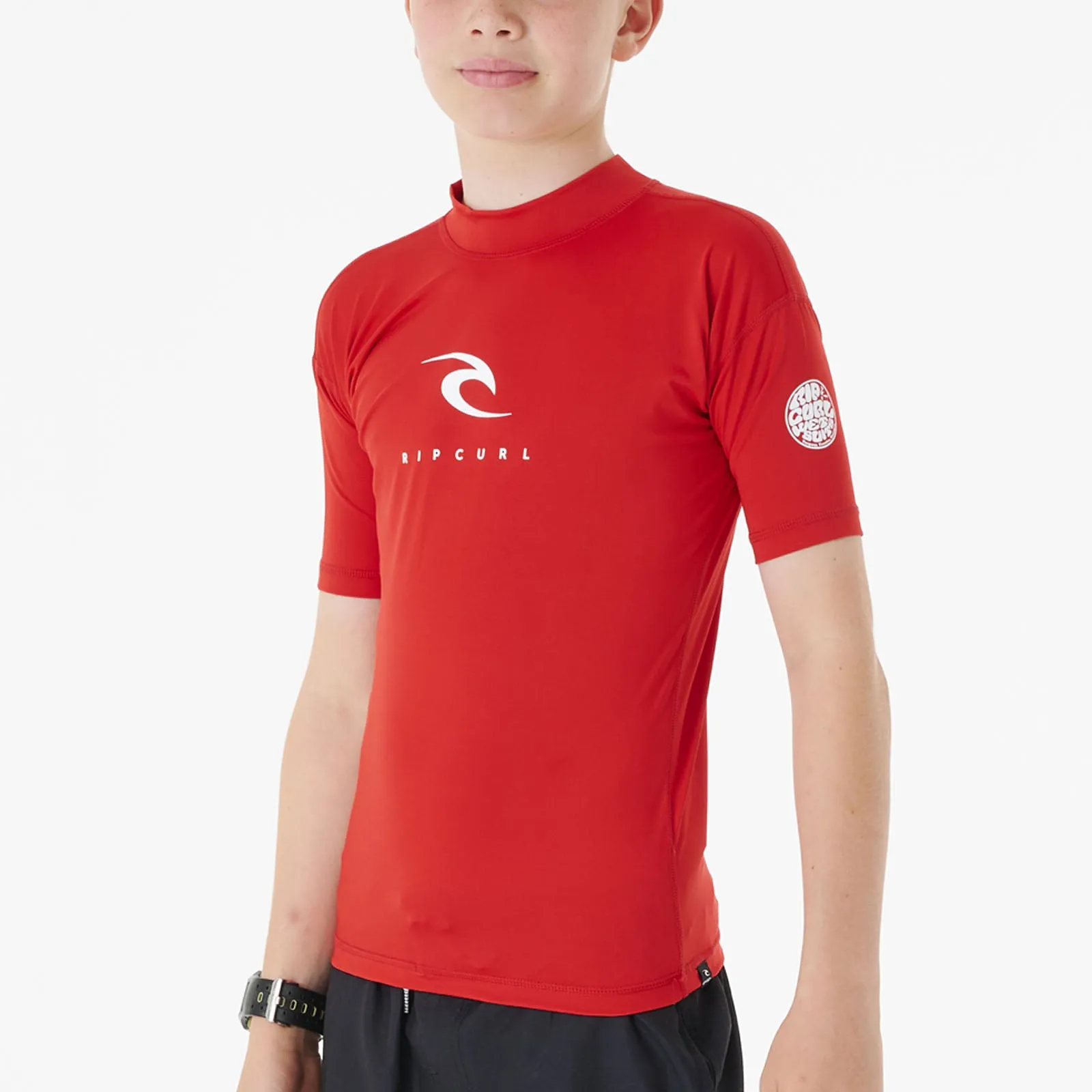 Rip Curl Kids Corps Short Sleeve Rash Vest T-Shirt