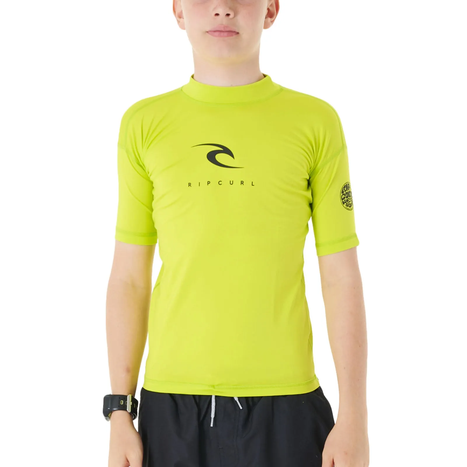 Rip Curl Kids Corps Short Sleeve Rash Vest T-Shirt