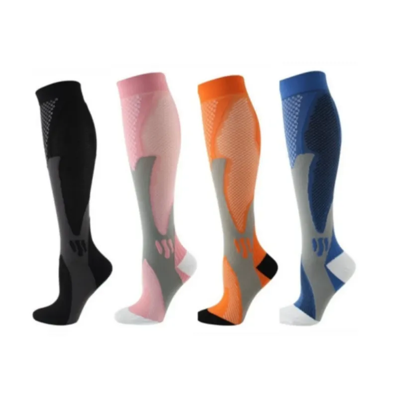 Running & Sports Compression Socks 20-30 Mmhg Sports Stockings - Pack of 4